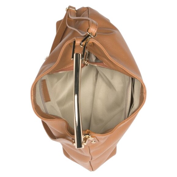 CHEVAL Made In Italy Leather Hobo With Metal Hardware Strap - Picture 2 of 3